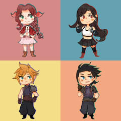 Final Fantasy VII chibis [2019]